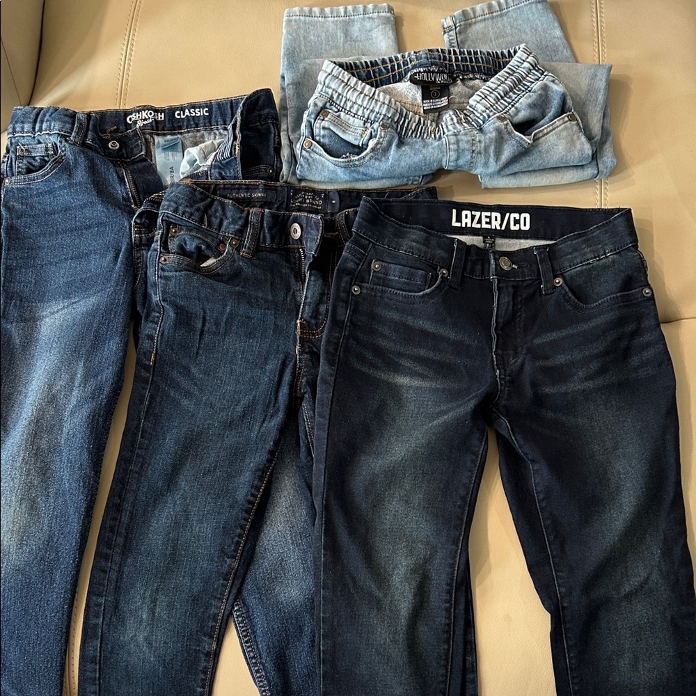 Lucky Brand, Oshkosh, Lazer, and Hollywood Boys Jeans Lot 7 and 8